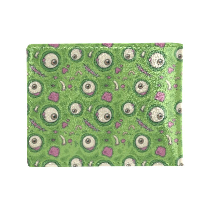Zombie Eyes Design Pattern Print Men's ID Card Wallet