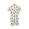 Moose Cute Pattern Print Design 01 Men's Romper