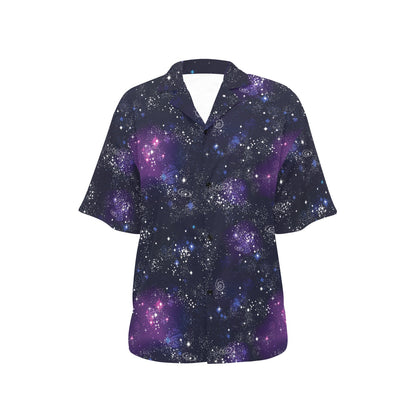 Cosmic Pattern Print Design 03 Women's Hawaiian Shirt