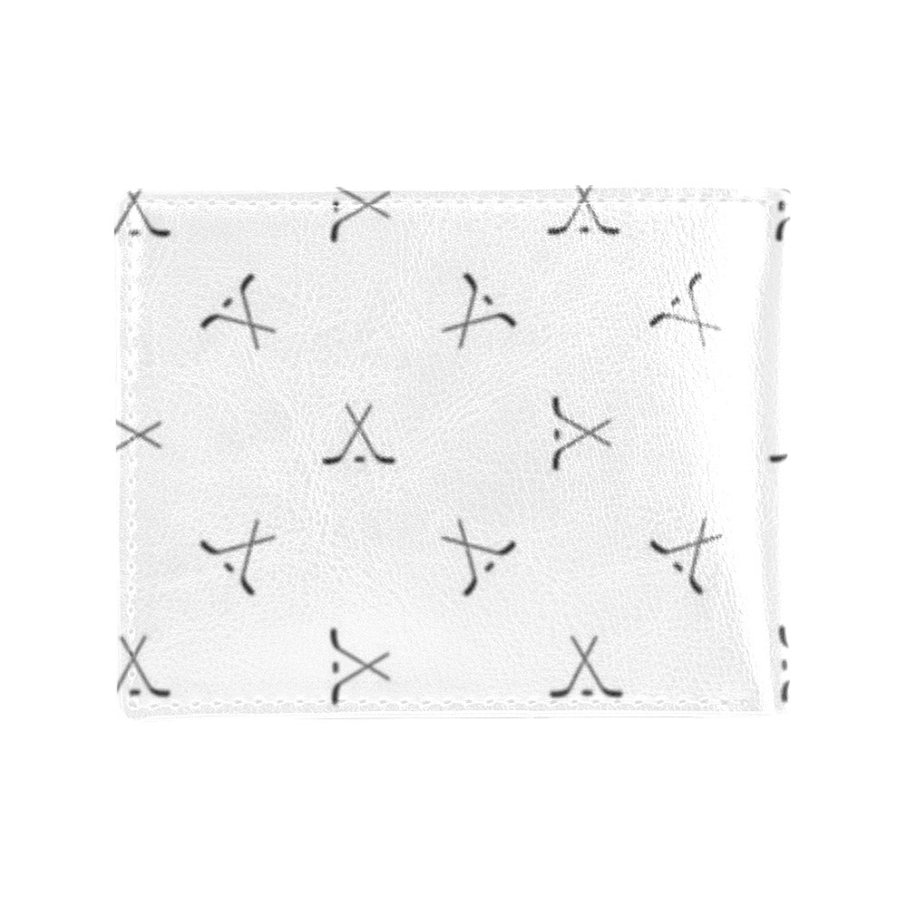 Hockey Print Design LKS304 Men's ID Card Wallet