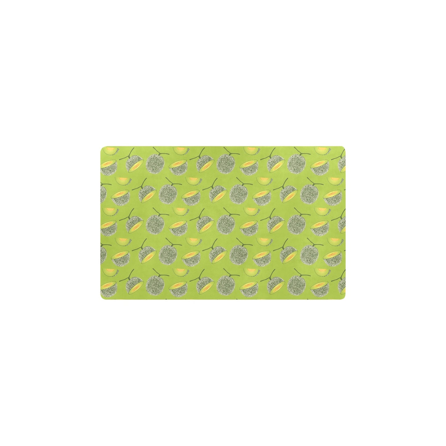 Cantaloupe Pattern Print Design 03 Kitchen Mat