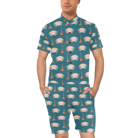 Accordion Print Design LKS402 Men's Romper