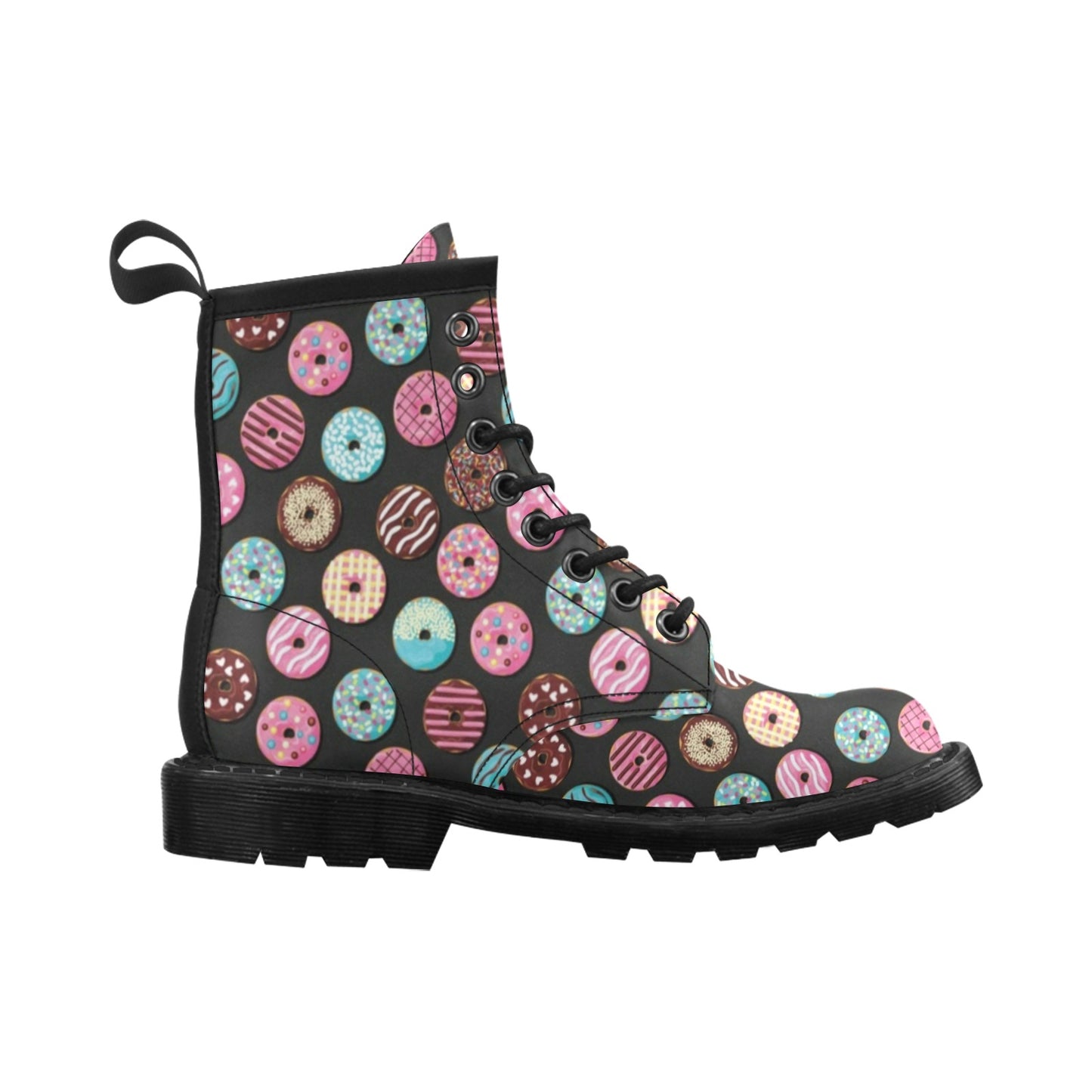 Donut Pattern Print Design DN02 Women's Boots