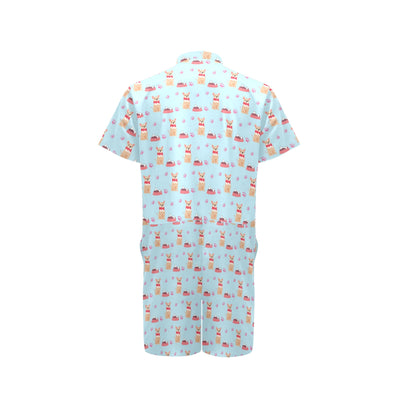 Chihuahua Pattern Print Design 05 Men's Romper