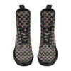 Mermaid Tail Rainbow Design Print Women's Boots