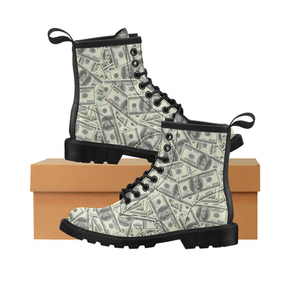 Dollar Pattern Print Design DO02 Women's Boots