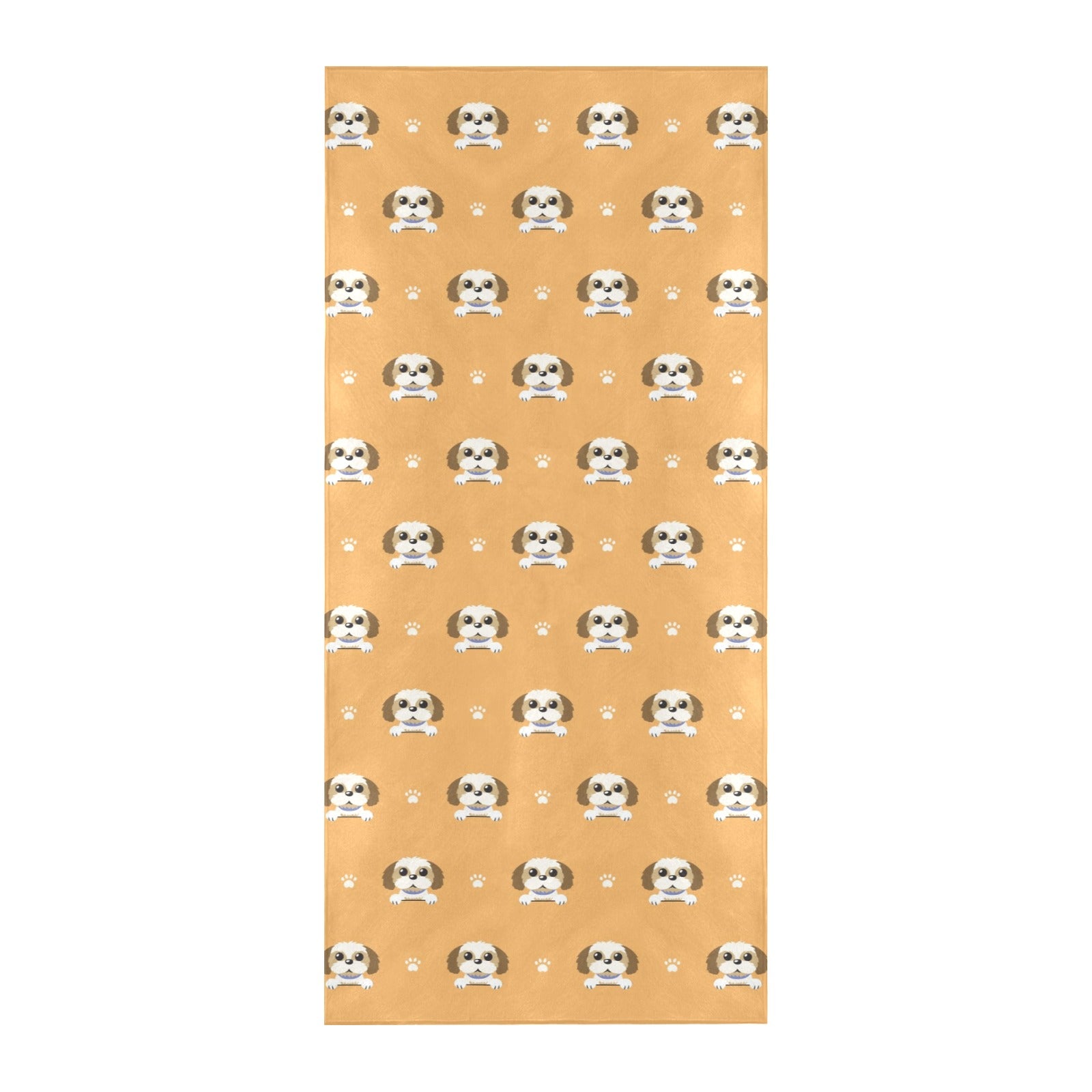 Shih Tzu Print Design LKS303 Beach Towel 32" x 71"