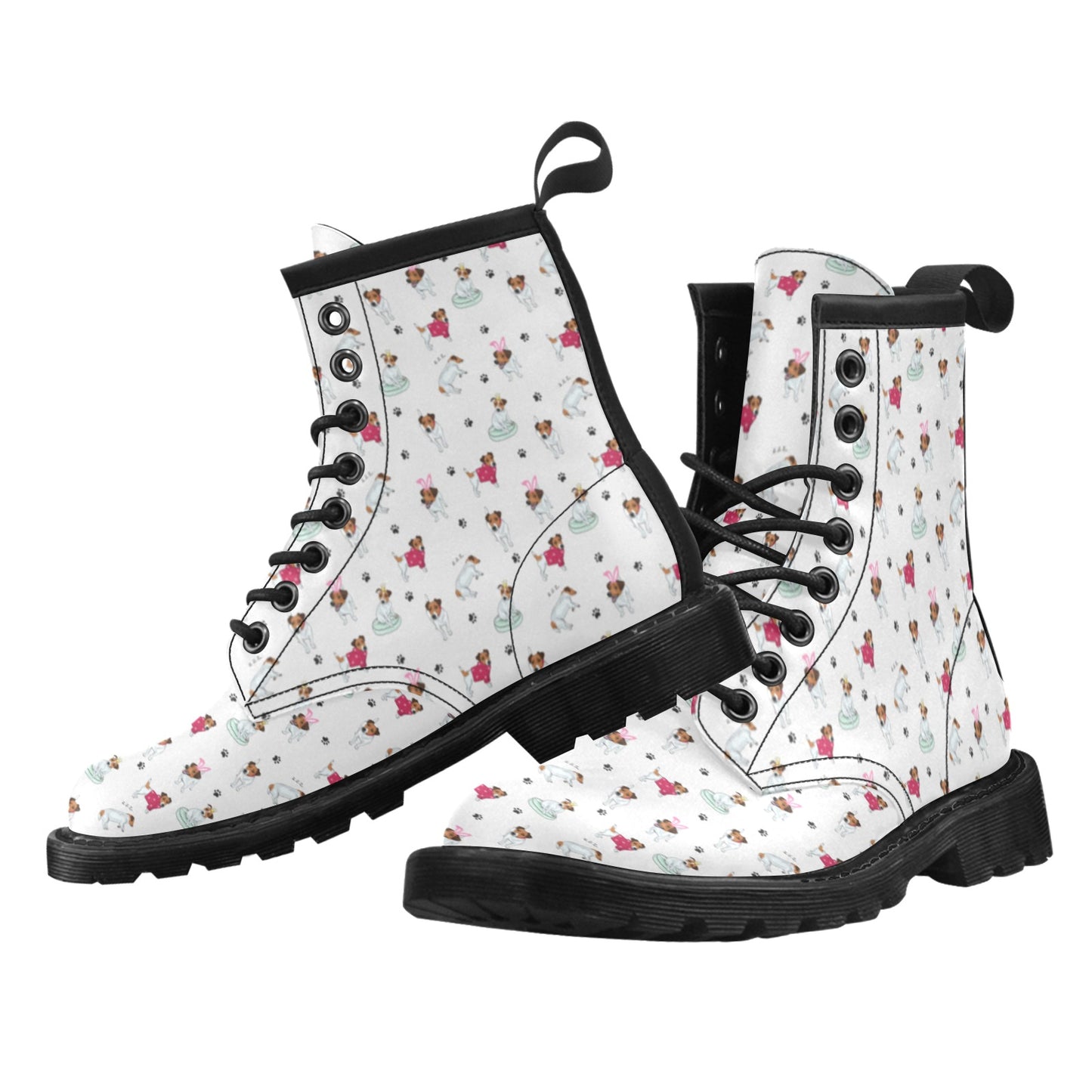 Russell Terriers Print Design LKS308 Women's Boots