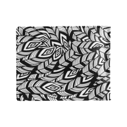 Tribal Pattern Print Design LKS302 Men's ID Card Wallet