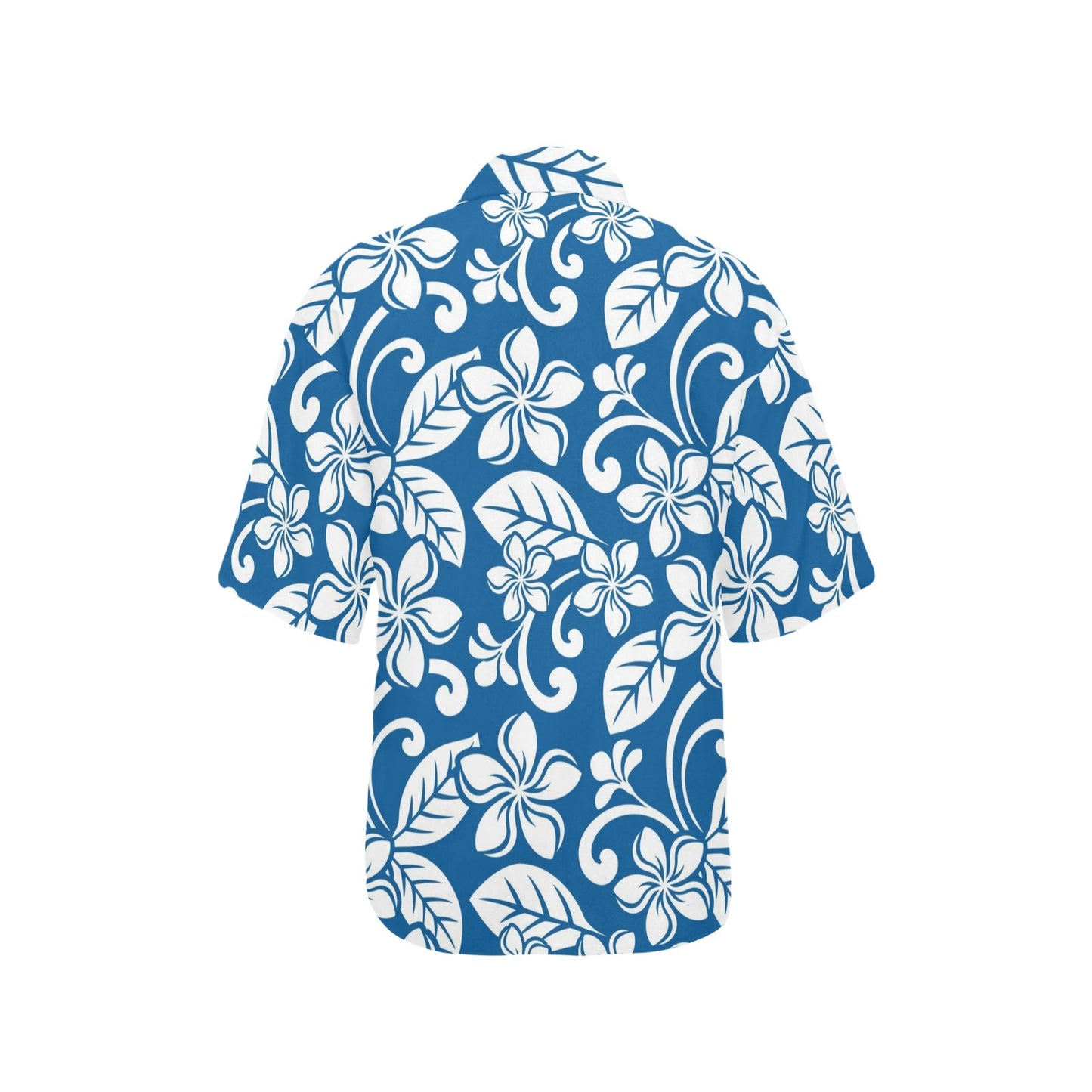 Plumeria Pattern Print Design PM013 Women's Hawaiian Shirt