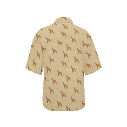 Boxers Pattern Print Design 02 Women's Hawaiian Shirt
