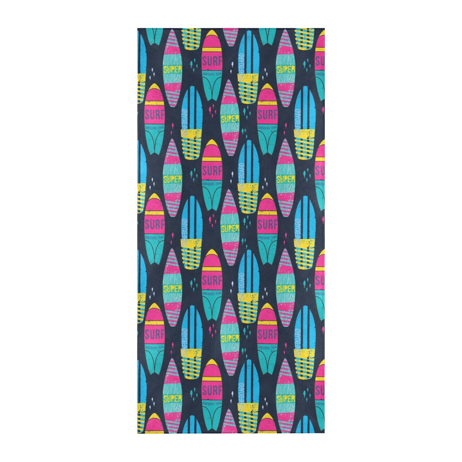 Surfboard Colorful Print Design LKS302 Beach Towel 32" x 71"