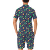 Alien UFO Pattern Print Design 05 Men's Romper