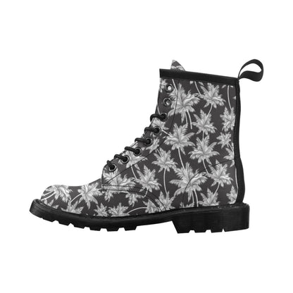 Palm Tree Pattern Print Design PT03 Women's Boots