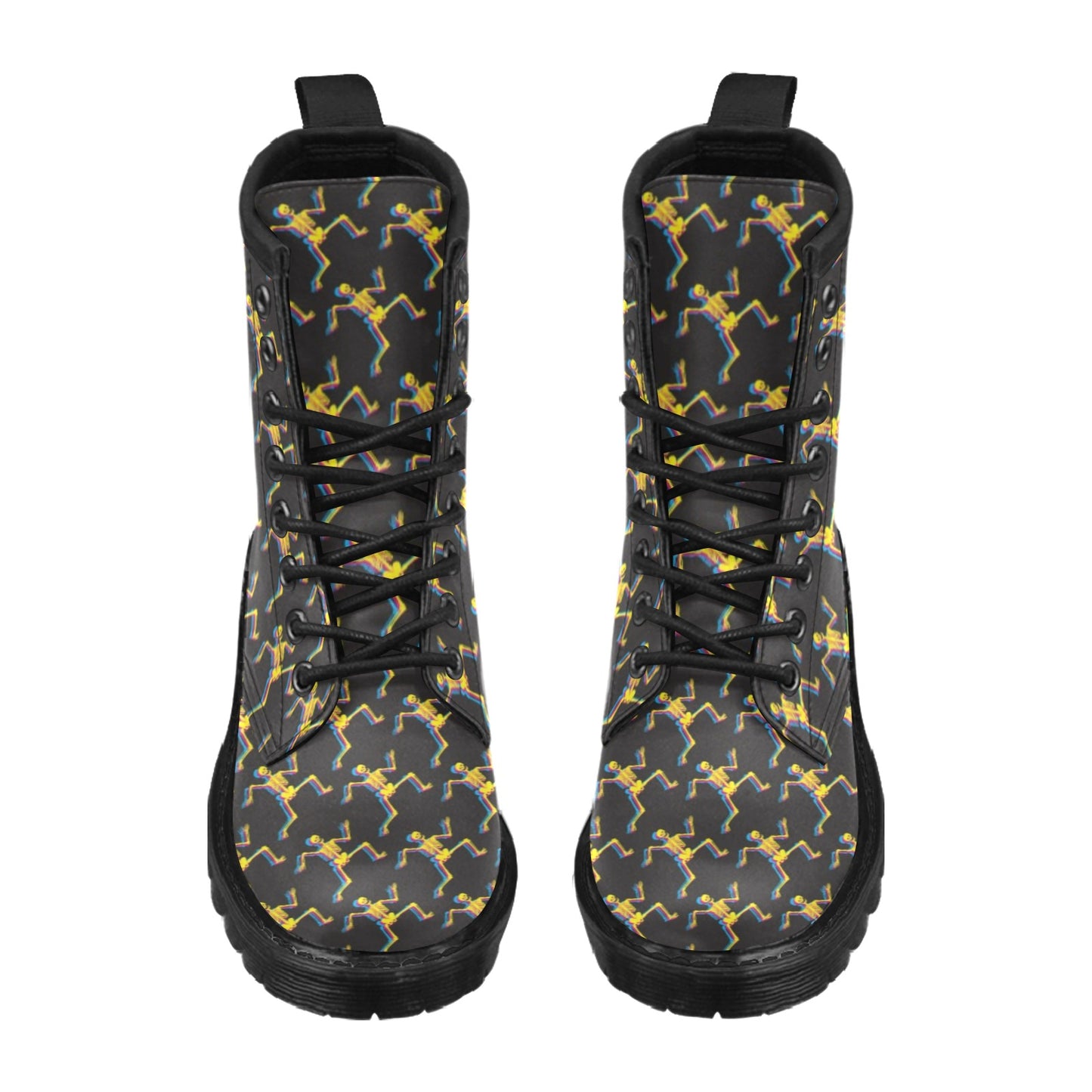 Skeleton Skeleton 3D Print Design LKS301 Women's Boots