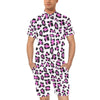 Leopard Pink Skin Print Men's Romper