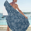 Guinea Fowl Print Design LKS401 Beach Towel 32" x 71"