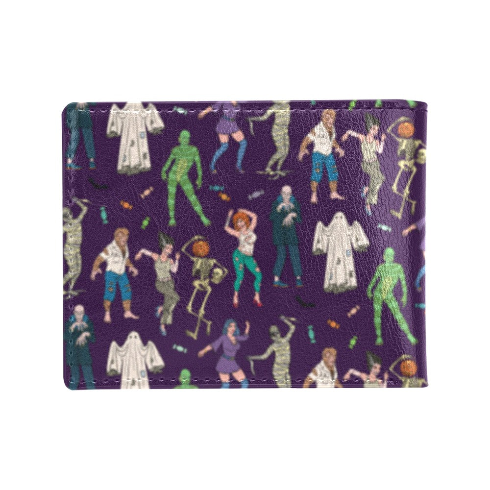 Creepy Zombie Print Design LKS302 Men's ID Card Wallet