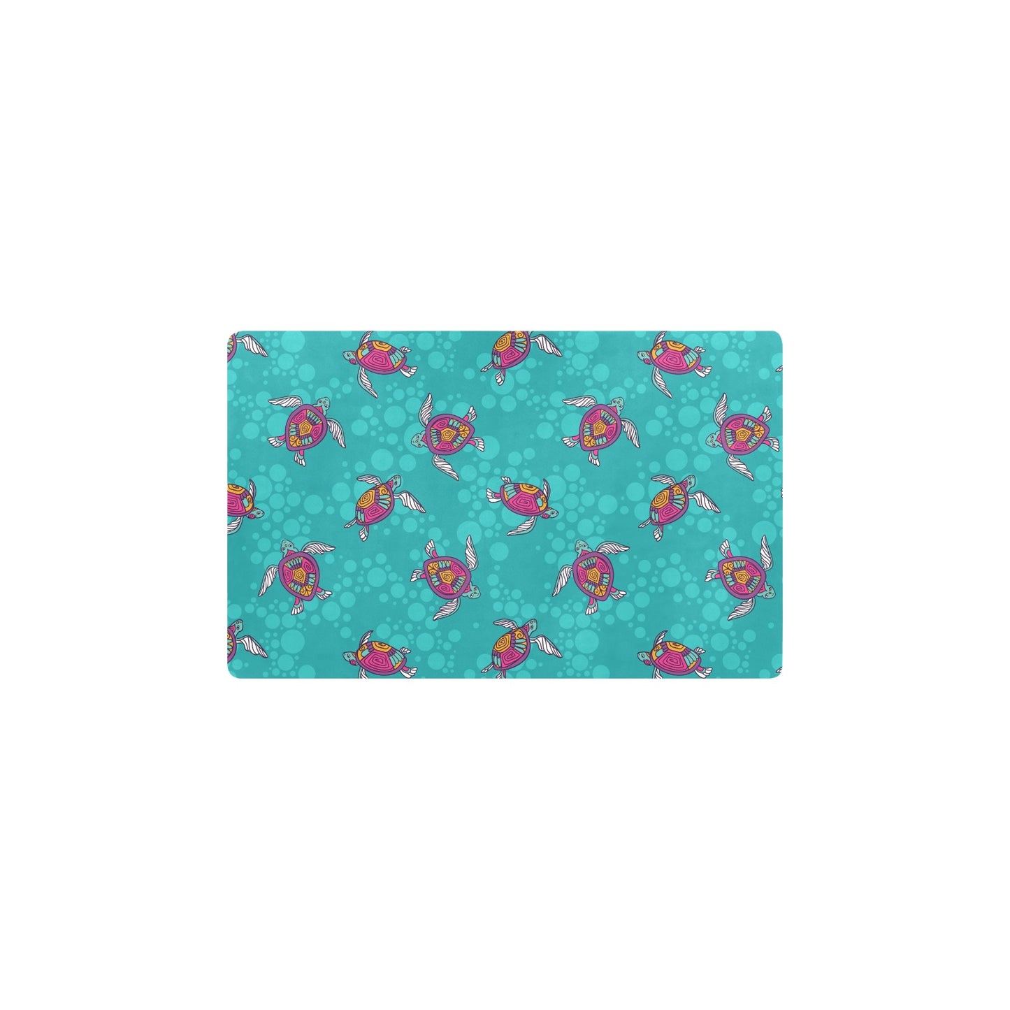 Sea Turtle Pattern Kitchen Mat