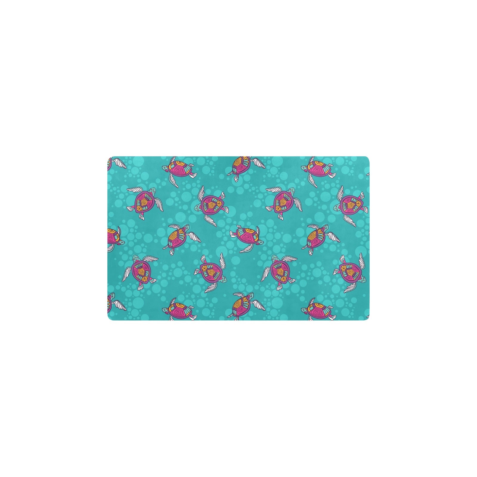 Sea Turtle Pattern Kitchen Mat