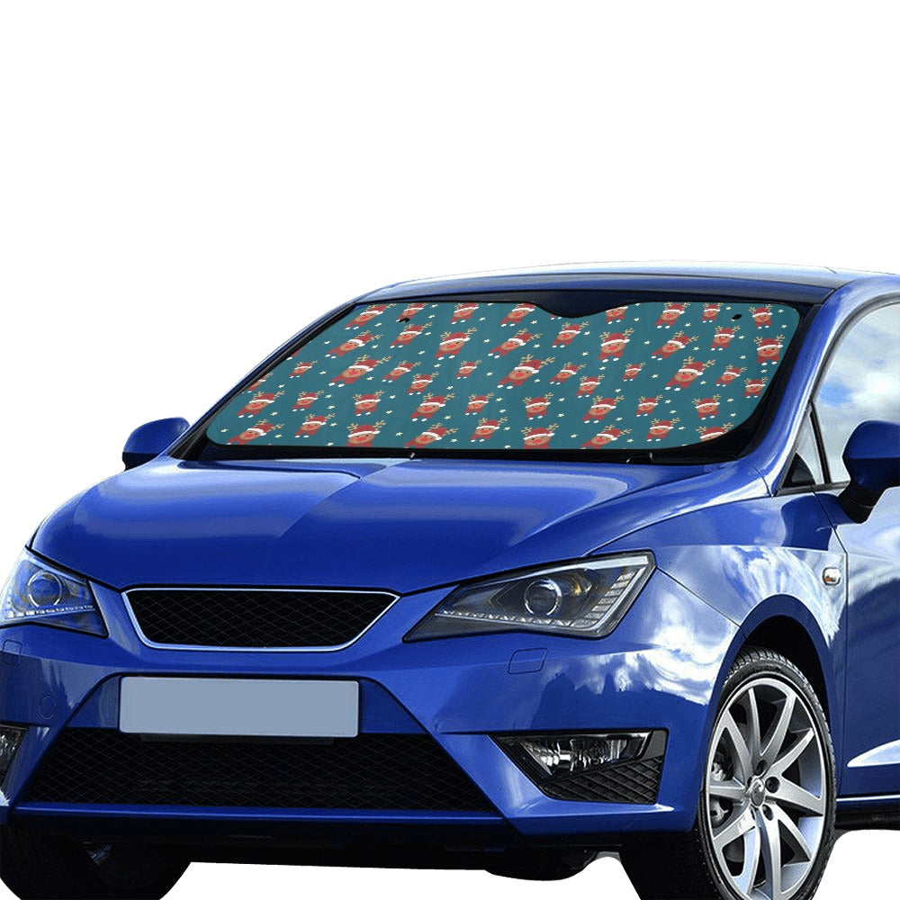Reindeer Print Design LKS406 Car front Windshield Sun Shade