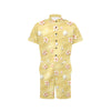 Beach Theme Print Men's Romper