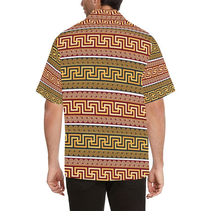 Ancient Greek Pattern Print Design LKS302 Men's Hawaiian Shirt