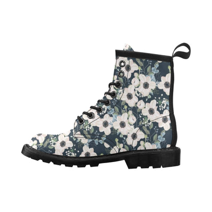 Anemone Pattern Print Design AM02 Women's Boots