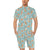 Fox Forest Print Pattern Men's Romper