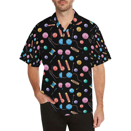 Sewing Print Design LKS309 Men's Hawaiian Shirt
