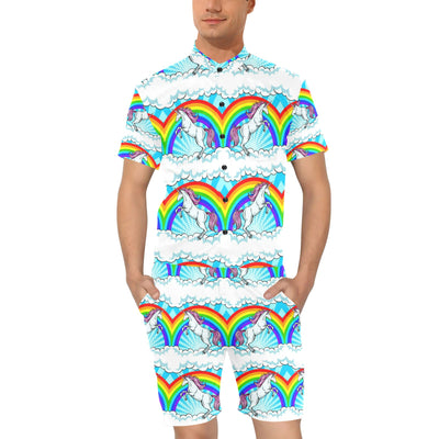 Unicorn Rainbow Men's Romper