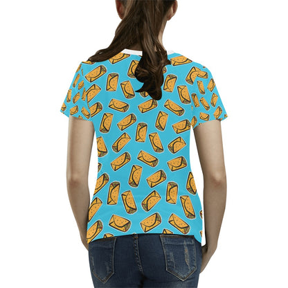 Burrito Print Design LKS301 Women's  T-shirt