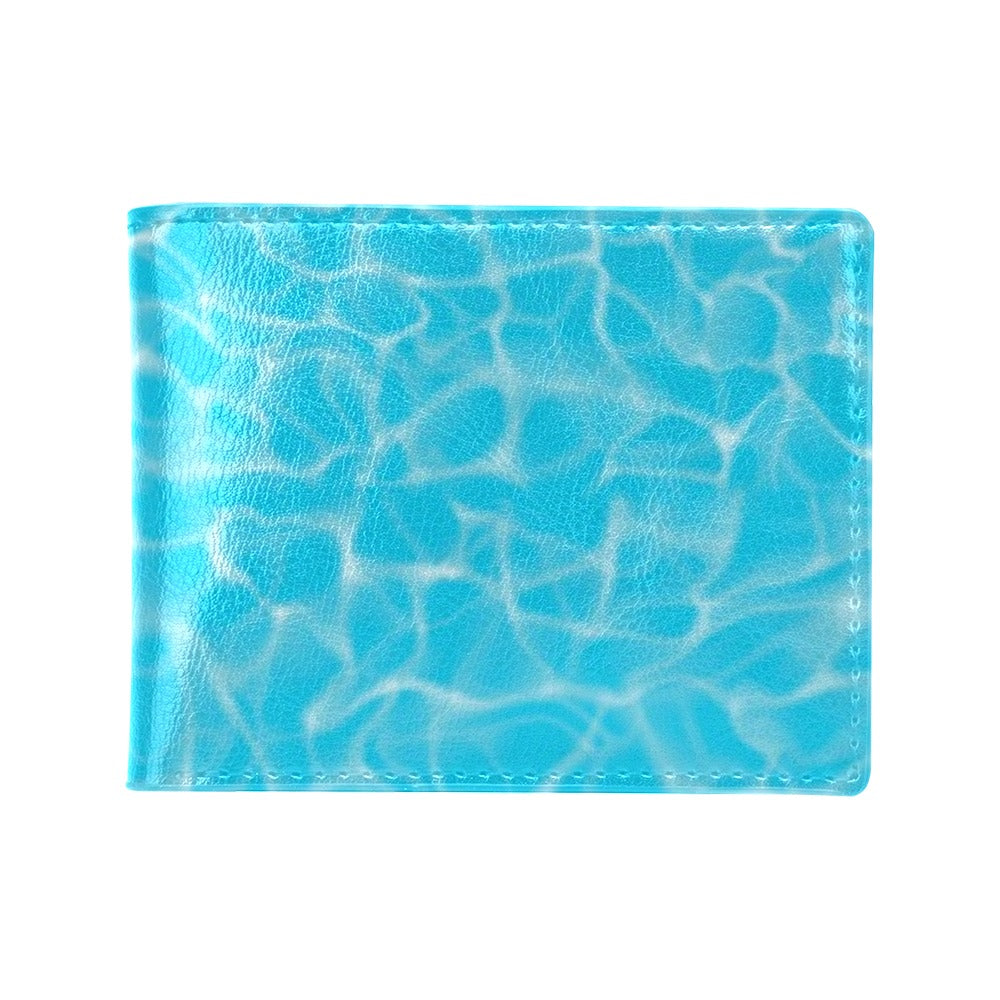 Swimming Pool Texture Print Design LKS301 Men's ID Card Wallet