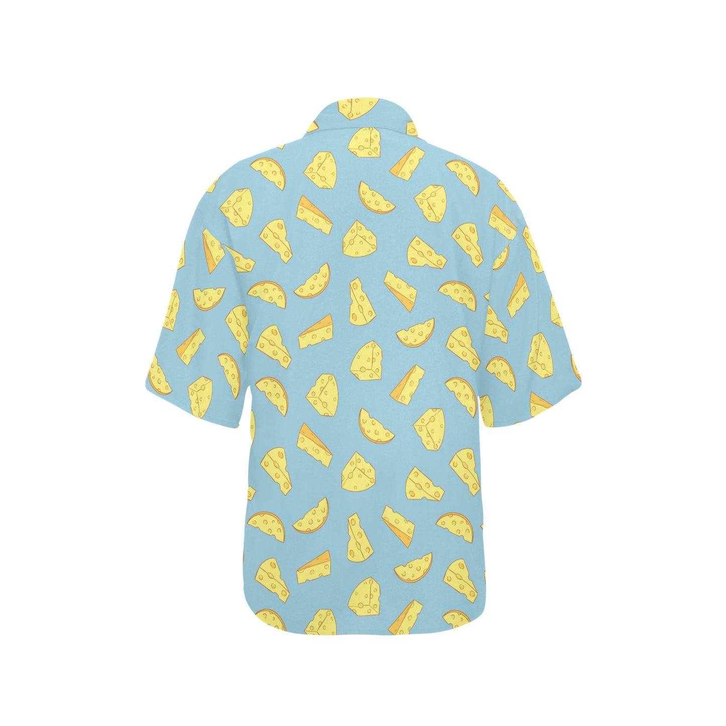 Cheese Pattern Print Design 04 Women's Hawaiian Shirt