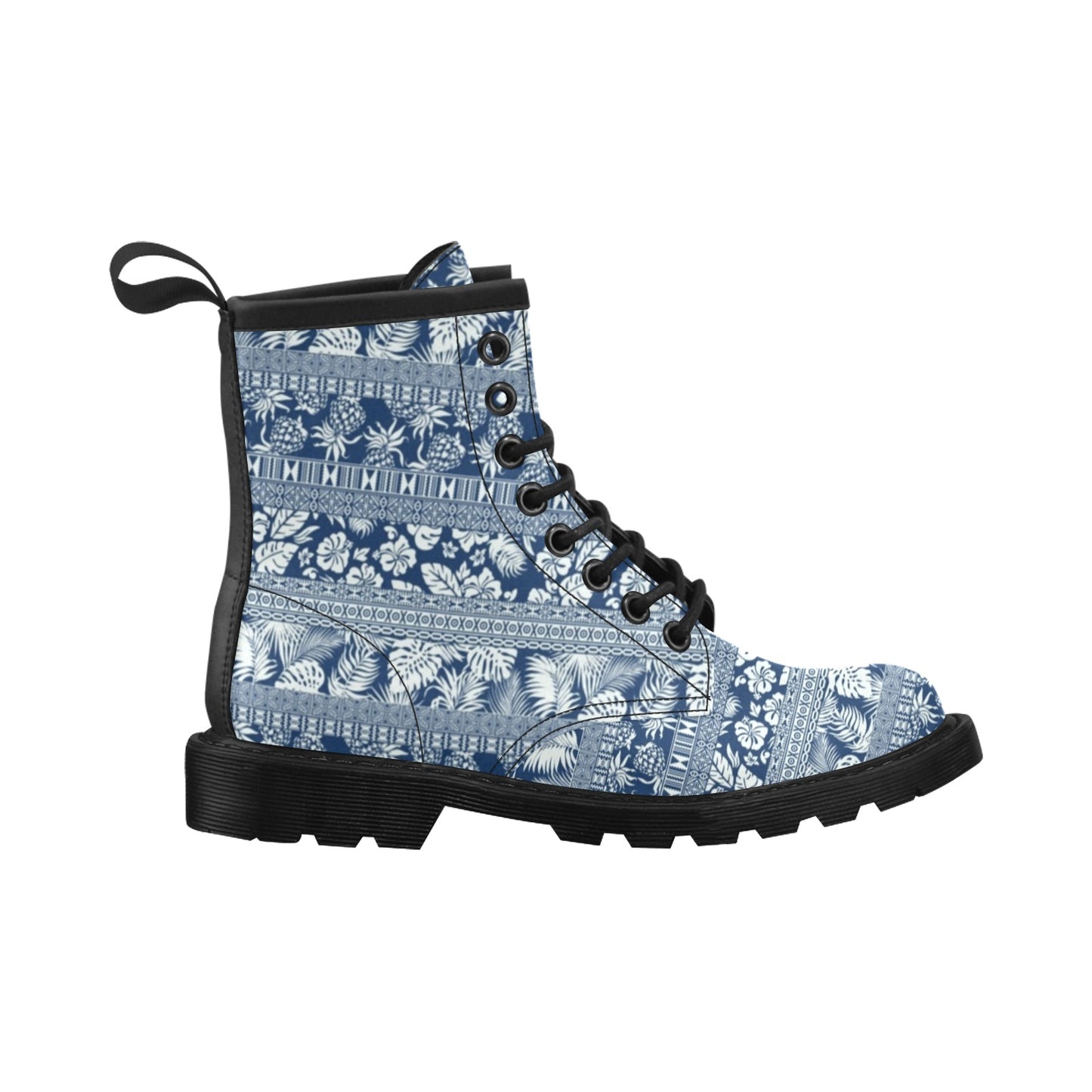 Hawaiian Themed Pattern Print Design H020 Women's Boots