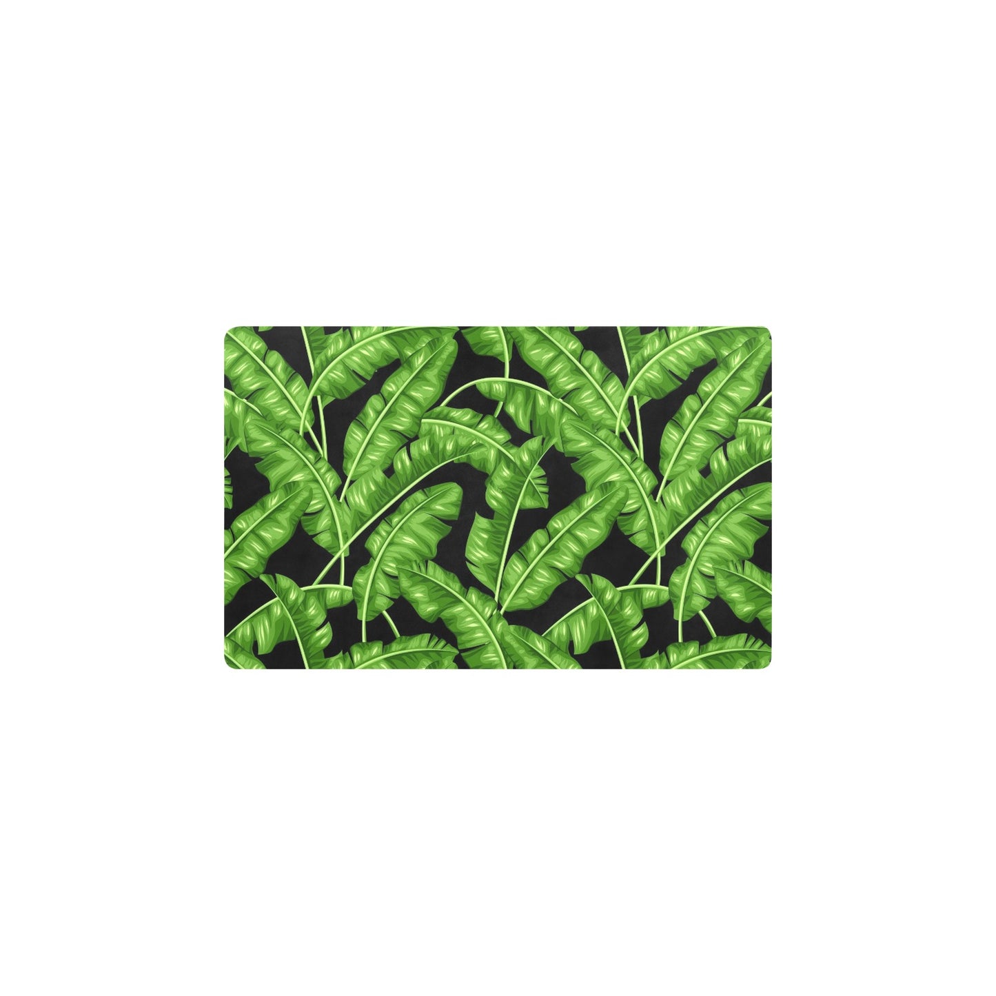 Banana Leaf Pattern Print Design BL01 Kitchen Mat