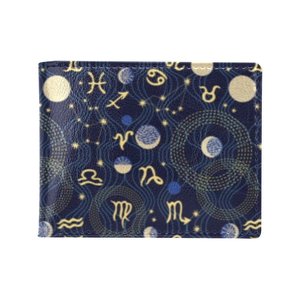 Zodiac Print Design LKS302 Men's ID Card Wallet