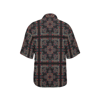 Bandana Print Design LKS307 Women's Hawaiian Shirt