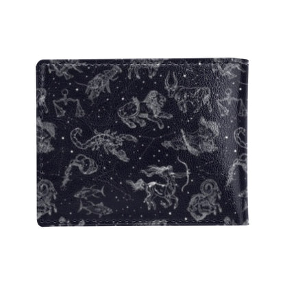 Zodiac Print Design LKS304 Men's ID Card Wallet