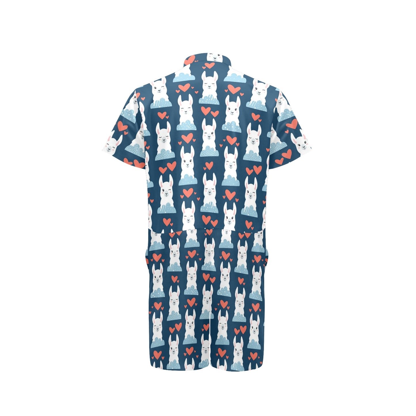 Alpaca Love Pattern Print Design 05 Men's Romper