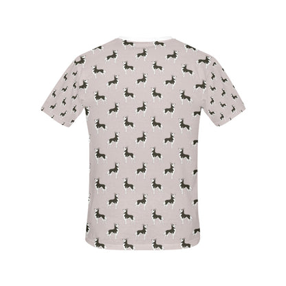 Siberian Huskies Print Design LKS301 Women's  T-shirt