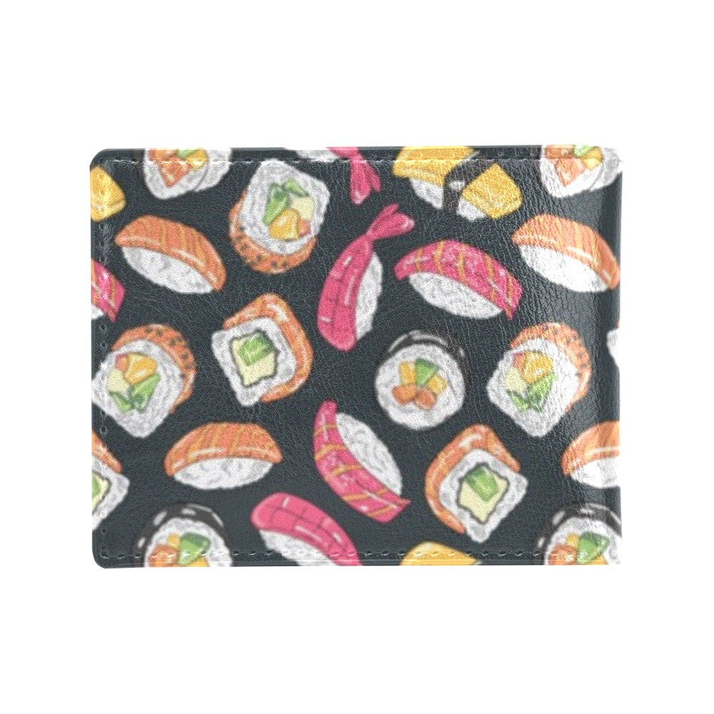 Sushi Print Design LKS306 Men's ID Card Wallet