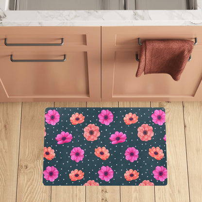 Anemone Pattern Print Design AM08 Kitchen Mat