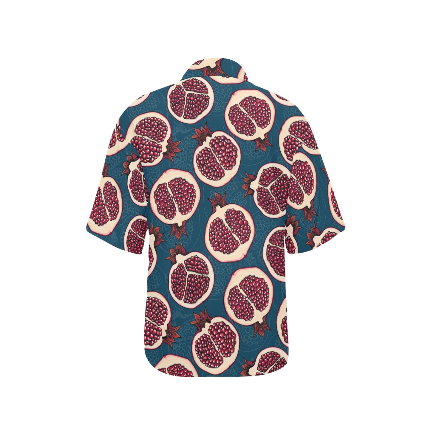 Pomegranate Pattern Print Design PG02 Women's Hawaiian Shirt