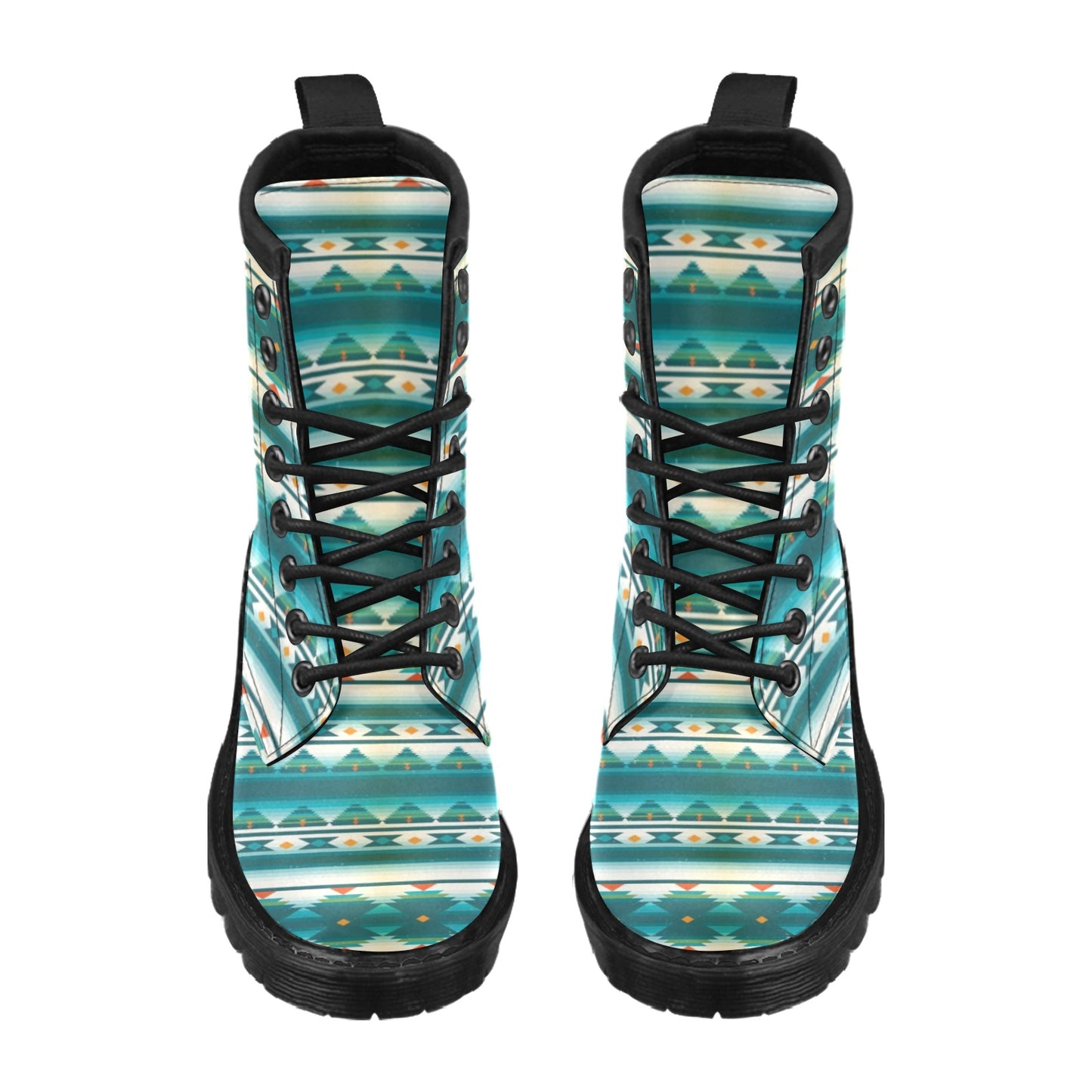 Blue Tribal Aztec Women's Boots