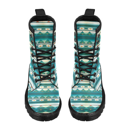 Blue Tribal Aztec Women's Boots