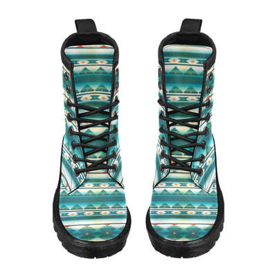 Blue Tribal Aztec Women's Boots