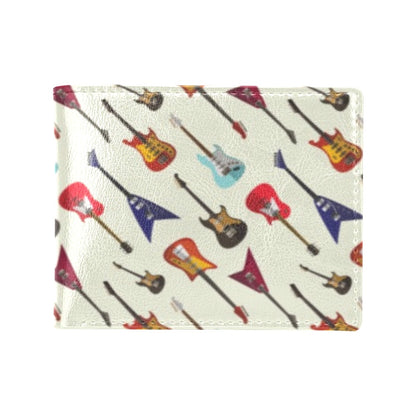 Electric Guitar Print Design LKS404 Men's ID Card Wallet
