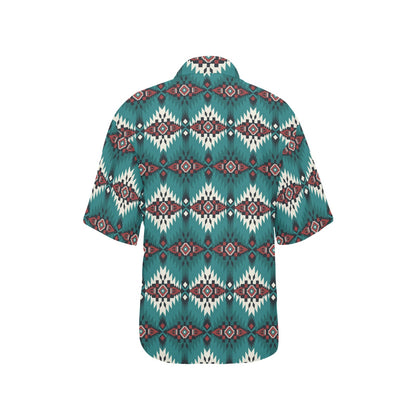 Southwest Pattern Print Design LKS308 Women's Hawaiian Shirt