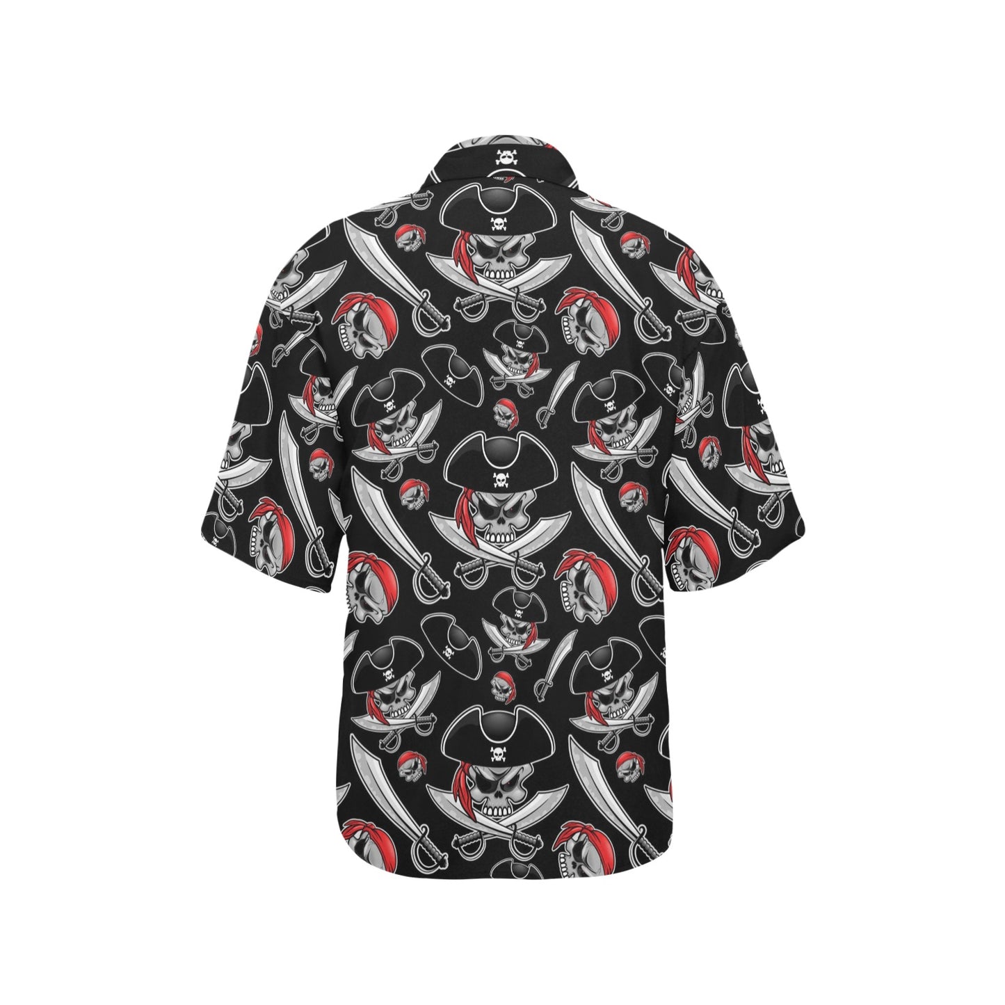Pirate Pattern Print Design A05 Women's Hawaiian Shirt